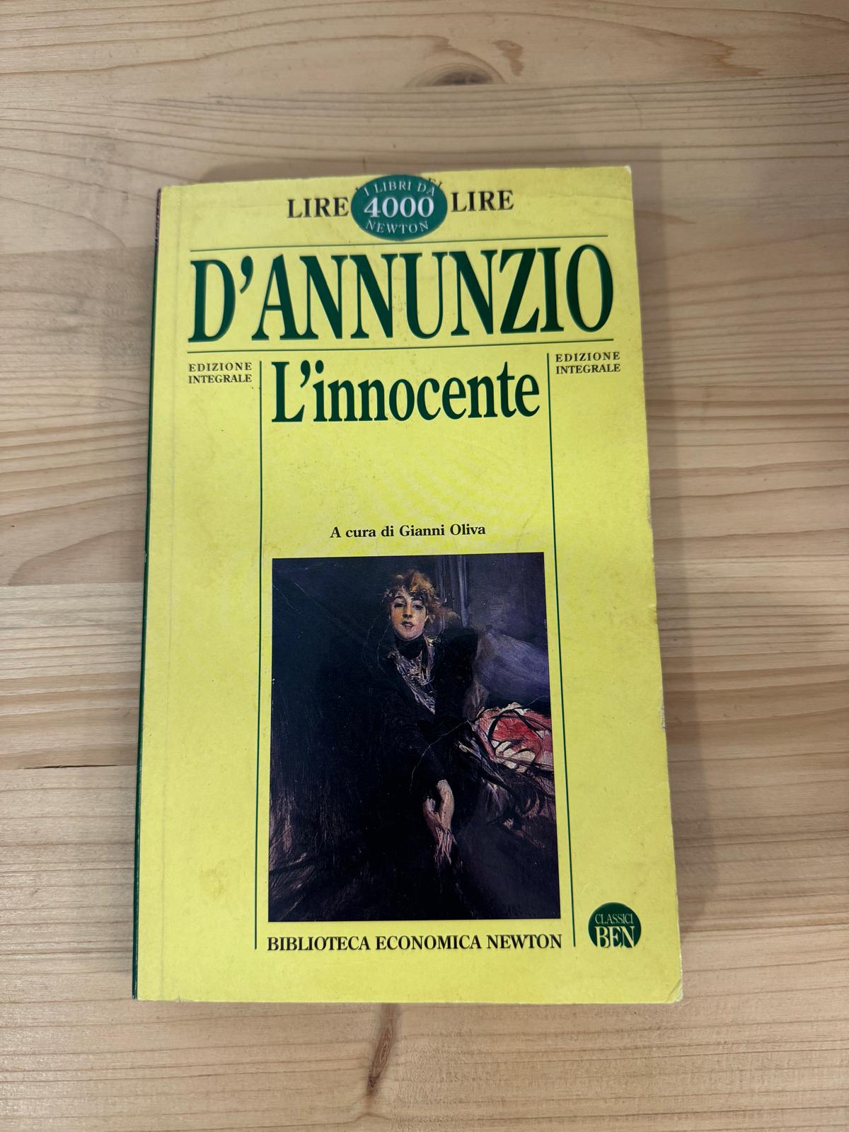 L'INNOCENTE - Gabriele D'Annunzio - NEWTON 